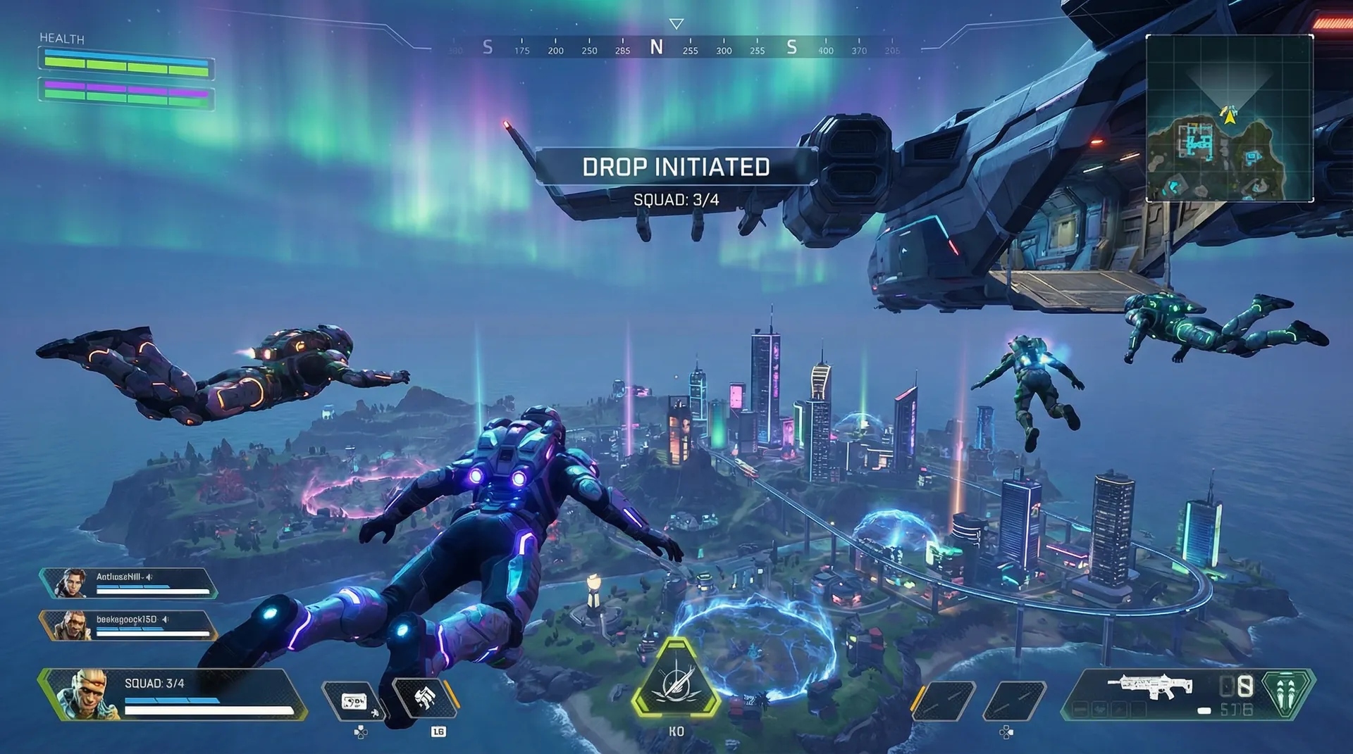 大逃杀游戏空降瞬间 - 电竞竞猜 精彩操作